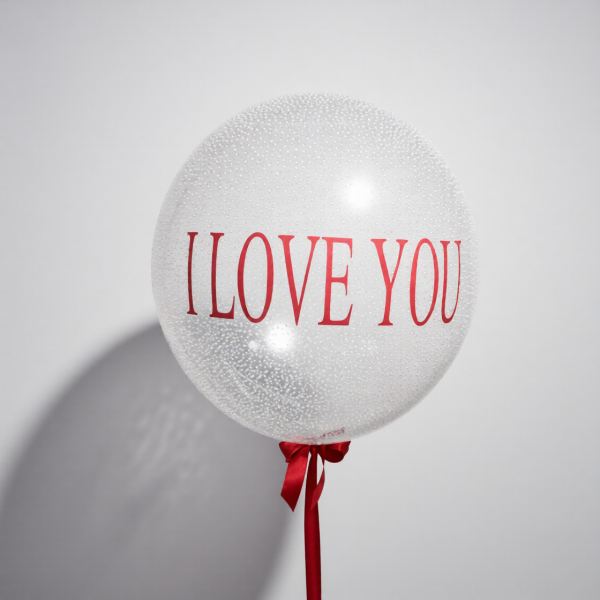 Шарик с надписью I love you 62 см